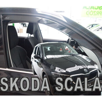 ΑΝΕΜ.28352 . SKODA SCALA 5D 2019+ ΖΕΥΓΑΡΙ ΑΝΕΜΟΘΡΑΥΣΤΕΣ ΑΠΟ ΕΥΚΑΜΠΤΟ ΦΙΜΕ ΠΛΑΣΤΙΚΟ HEKO - 2 ΤΕΜ.