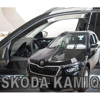ΑΝΕΜ.28354 . SKODA KAMIQ 5D 2019+ ΖΕΥΓΑΡΙ ΑΝΕΜΟΘΡΑΥΣΤΕΣ ΑΠΟ ΕΥΚΑΜΠΤΟ ΦΙΜΕ ΠΛΑΣΤΙΚΟ HEKO - 2 ΤΕΜ.