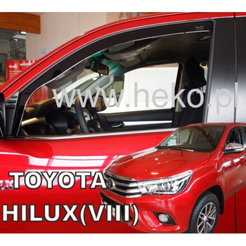 ΑΝΕΜ.29642 . TOYOTA HILUX 4D 2016+ ΖΕΥΓΑΡΙ ΑΝΕΜΟΘΡΑΥΣΤΕΣ ΑΠΟ ΕΥΚΑΜΠΤΟ ΦΙΜΕ ΠΛΑΣΤΙΚΟ HEKO - 2 ΤΕΜ.
