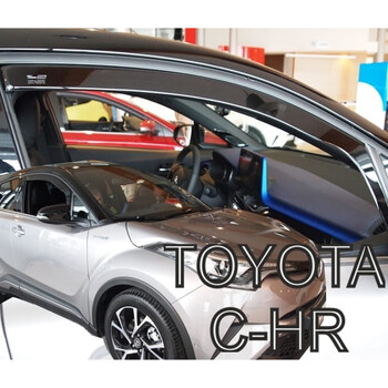 ΑΝΕΜ.29644 . TOYOTA C-HR 5D 2016+ ΖΕΥΓΑΡΙ ΑΝΕΜΟΘΡΑΥΣΤΕΣ ΑΠΟ ΕΥΚΑΜΠΤΟ ΦΙΜΕ ΠΛΑΣΤΙΚΟ HEKO - 2 ΤΕΜ.