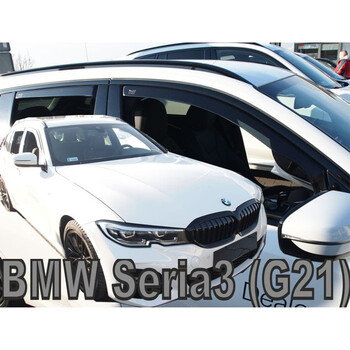 ΑΝΕΜ.SET11184 . BMW 3 G21 5D 2019+ SW  ΣΕΤ ΑΝΕΜΟΘΡΑΥΣΤΕΣ ΑΥΤΟΚΙΝΗΤΟΥ ΑΠΟ ΕΥΚΑΜΠΤΟ ΦΙΜΕ ΠΛΑΣΤΙΚΟ HEKO - 4 ΤΕΜ.