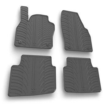 L2454.5 . SKODA KAMIQ 5D 12/2019+ ΜΑΡΚΕ ΠΑΤΑΚΙΑ SUMISURA ΛΑΣΤΙΧΟ ΣΕ ΜΑΥΡΟ ΧΡΩΜΑ ME ΚΟΥΜΠΩΜΑΤΑ LAMPA - 4 ΤΕΜ.