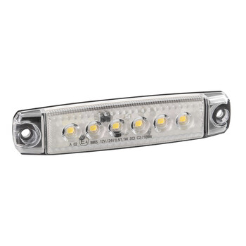L9702.3 . ΦΩΣ ΟΓΚΟΥ 6LED ΛΕΥΚΟ SMD 12/24V 96mm 20ΤΕΜ.