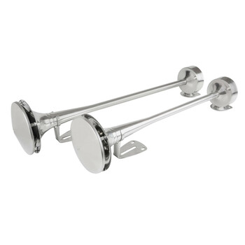 L9851.0 . ΚΟΡΝΑ ΔΙΠΛΗ ΠΝΕΥΜΑΤΙΚΗ 118dB 24V  58+64cm ΜΕ ΒΑΣΕΙΣ ΣΤΗΡΙΞΗΣ