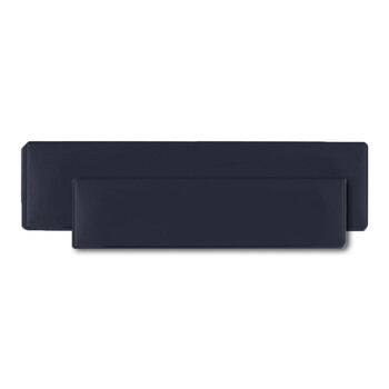 ΠΛΑΙΣ.12003-RX . ΠΡΟΣΤΑΤΕΥΤΙΚΟ ΤΖΑΜΙ ΠΙΝΑΚΙΔΑΣ DARK BLACK ΦΙΜΕ ΠΑΛΑΙΟΥ ΤΥΠΟΥ 43 Χ 12,5 cm ΚΑΙ 33,4 Χ 10,5 cm (ΠΛΑΣΤΙΚΟ) - 2 ΤΕΜ.