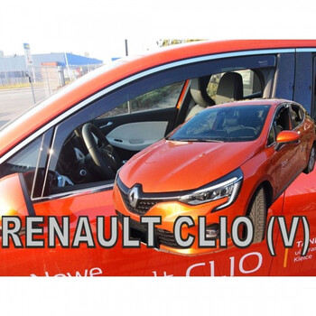 ΑΝΕΜ.27014 . RENAULT CLIO 5D 2019+ ΖΕΥΓΑΡΙ ΑΝΕΜΟΘΡΑΥΣΤΕΣ ΑΠΟ ΕΥΚΑΜΠΤΟ ΦΙΜΕ ΠΛΑΣΤΙΚΟ HEKO - 2 ΤΕΜ.