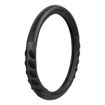 L3293.9 . ΚΑΛΥΜΜΑ ΤΙΜΟΝΙΟΥ SPA (M) 37/39cm ΔΕΡΜΑΤΙΝΗ ΜΑΥΡΟ/ΓΚΡΙ ΑΟΣΜΟ ECO-FRIENDLY