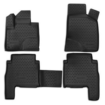 NLC.3D.20.37.210/NV . HYUNDAI SANTA FE 5D 2007-2012 ΜΑΡΚΕ ΠΑΤΑΚΙΑ ΣΕ ΣΚΑΦΗ TPE ΛΑΣΤΙΧΟ ΣΕ ΜΑΥΡΟ ΧΡΩΜΑ NOVLINE - 4 ΤΕΜ.
