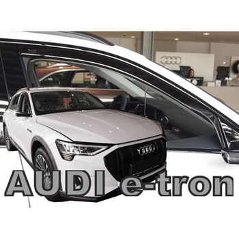 ΑΝΕΜ.10269 . AUDI E-TRON 5D 2018-2021 ΖΕΥΓΑΡΙ ΑΝΕΜΟΘΡΑΥΣΤΕΣ ΑΠΟ ΕΥΚΑΜΠΤΟ ΦΙΜΕ ΠΛΑΣΤΙΚΟ HEKO - 2 ΤΕΜ.