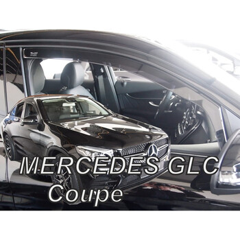 ΑΝΕΜ.23615 . MERCEDES GLC COUPE C253 5D 2017+ ΖΕΥΓΑΡΙ ΑΝΕΜΟΘΡΑΥΣΤΕΣ ΑΠΟ ΕΥΚΑΜΠΤΟ ΦΙΜΕ ΠΛΑΣΤΙΚΟ HEKO - 2 ΤΕΜ.