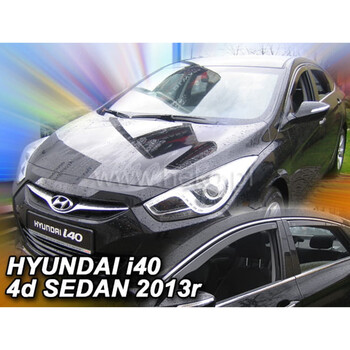 ΑΝΕΜ.SET17276 . HYUNDAI i40 4D SEDAN 2011-2019 ΣΕΤ ΑΝΕΜΟΘΡΑΥΣΤΕΣ ΑΥΤΟΚΙΝΗΤΟΥ ΑΠΟ ΕΥΚΑΜΠΤΟ ΦΙΜΕ ΠΛΑΣΤΙΚΟ HEKO - 4 ΤΕΜ.