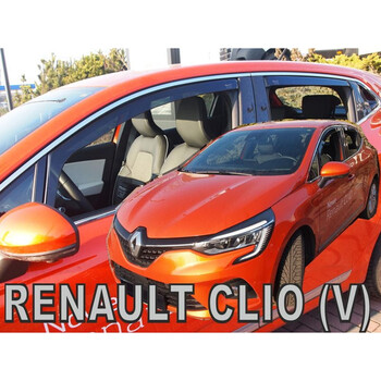 ΑΝΕΜ.SET27015 . RENAULT CLIO 5D 2019+ ΣΕΤ ΑΝΕΜΟΘΡΑΥΣΤΕΣ ΑΥΤΟΚΙΝΗΤΟΥ ΑΠΟ ΕΥΚΑΜΠΤΟ ΦΙΜΕ ΠΛΑΣΤΙΚΟ HEKO - 4 ΤΕΜ.