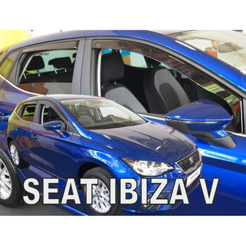 ΑΝΕΜ.SET28244 . SEAT IBIZA 5D 2017+ ΣΕΤ ΑΝΕΜΟΘΡΑΥΣΤΕΣ ΑΥΤΟΚΙΝΗΤΟΥ ΑΠΟ ΕΥΚΑΜΠΤΟ ΦΙΜΕ ΠΛΑΣΤΙΚΟ HEKO - 4 ΤΕΜ.
