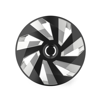 10498/AM . ΤΑΣΙ 14 INCH INCH HUBCAP VECTOR RC SILVER BLACK AMiO - 1 ΤΕΜ.