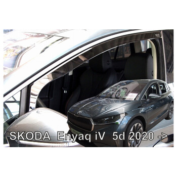 ΑΝΕΜ.28359 . SKODA ENYAQ 5D 2020+ ΑΝΕΜΟΘΡΑΥΣΤΕΣ ΑΥΤΟΚΙΝΗΤΟΥ ΑΠΟ ΕΥΚΑΜΠΤΟ ΦΙΜΕ ΠΛΑΣΤΙΚΟ HEKO - 2 ΤΕΜ.