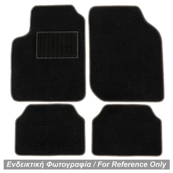 ΠΑΤ.31233/GREY-RX . VOLVO S40 2004+ ΠΑΤΑΚΙΑ ΜΑΡΚΕ ΜΟΚΕΤΑ (ΜΑΥΡΟ ΜΕ ΓΚΡΙ ΡΕΛΙ) - 4 ΤΕΜ.