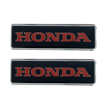 LOGO.HONDA-RXCCA . HONDA ΣΗΜΑΤΑ ΒΙΔΩΤΑ 10 Χ 3 cm ΕΠΟΞΕΙΔΙΚΗΣ ΡΥΤΙΝΗΣ (ΥΓΡΟ ΓΥΑΛΙ) ΣΕ ΜΑΥΡΟ/ΚΟΚΚΙΝΟ ΓΙΑ ΠΑΤΑΚΙΑ - 2 ΤΕΜ.