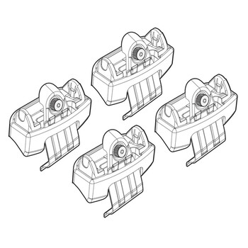N21161 . TOYOTA RAV 4 03/13+ KIT ΑΚΡΑ (ΠΟΔΙΑ) ΓΙΑ ΜΠΑΡΕΣ NORDRIVE
