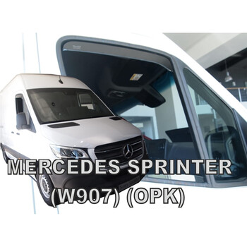 ΑΝΕΜ.23607/VAN . MERCEDES SPRINTER W907 2D 2018+ ΚΟΝΤΟ ΖΕΥΓΑΡΙ ΑΝΕΜΟΘΡΑΥΣΤΕΣ VAN ΑΠΟ ΕΥΚΑΜΠΤΟ ΦΙΜΕ ΠΛΑΣΤΙΚΟ HEKO - 2 ΤΕΜ.