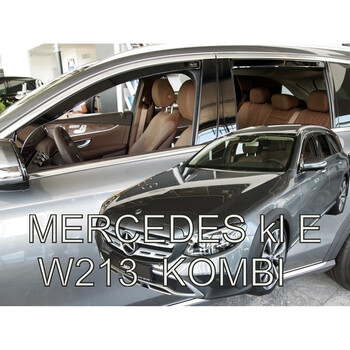 ΑΝΕΜ.SET23605 . MERCEDES E-KLAS W213 5D COMBI 2016+  ΣΕΤ ΑΝΕΜΟΘΡΑΥΣΤΕΣ ΑΥΤΟΚΙΝΗΤΟΥ ΑΠΟ ΕΥΚΑΜΠΤΟ ΦΙΜΕ ΠΛΑΣΤΙΚΟ HEKO - 4 ΤΕΜ.