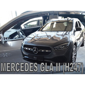 ΑΝΕΜ.SET23620 . MERCEDES GLA H247 5D 2020+ ΣΕΤ ΑΝΕΜΟΘΡΑΥΣΤΕΣ ΑΥΤΟΚΙΝΗΤΟΥ ΑΠΟ ΕΥΚΑΜΠΤΟ ΦΙΜΕ ΠΛΑΣΤΙΚΟ HEKO - 4 ΤΕΜ.
