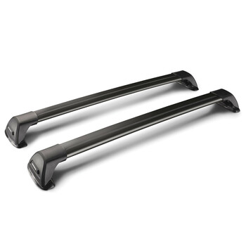 Y8050221 . ΜΠΑΡΕΣ ΟΡΟΦΗΣ ΑΛΟΥΜΙΝΙΟΥ ΜΑΥΡΗ WHISPBAR FLUSH BAR STANDARD 100cm 2ΤΕΜ. ΜΕ ΚΛΕΙΔΙ