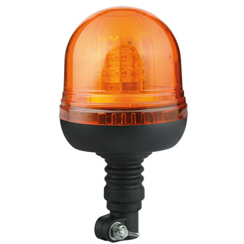 L7289.8 . ΦΑΡΟΣ ΠΕΡΙΣΤΡΕΦΟΜΕΝΟΣ 16LED RL-10 9-32V 3 ΛΕΙΤΟΥΡΓΙΩΝ ΒΙΔΩΤΟΣ ΕΛΑΣΤΙΚΟΣ ΠΟΡΤΟΚΑΛΙ 130x221mm