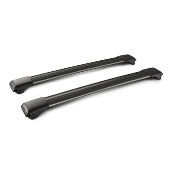 Y8050243 . ΜΠΑΡΕΣ ΟΡΟΦΗΣ ΑΛΟΥΜΙΝΙΟΥ ΜΑΥΡΗ RAIL BAR STANDARD 103cm ΜΕ ΚΛΕΙΔΙ - 2 TEM.