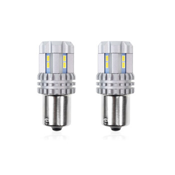 02449/AM . P21W BA15s 12/24V 22LED SMD ULTRABRIGHT CANBUS ΛΕΥΚΟ 2ΤΕΜ.
