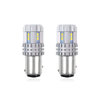 02450/AM . P21/5W BAY15d 12/24V 22 LED SMD ULTRABRIGHT 3020 CANBUS ΛΕΥΚΟ 2ΤΕΜ.