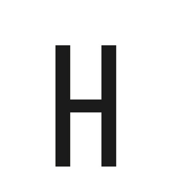 L0765.8 . ΑΥΤΟΚΟΛΛΗΤΟ ΓΡΑΜΜΑ ΠΙΝΑΚΙΔΩΝ 60x30cm "H"