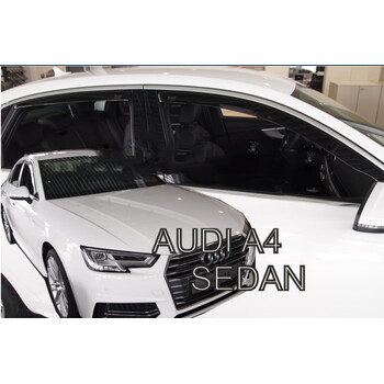 ΑΝΕΜ.SET10253 . AUDI A4 4D  ΣΕΤ ΑΝΕΜΟΘΡΑΥΣΤΕΣ ΑΥΤΟΚΙΝΗΤΟΥ ΑΠΟ ΕΥΚΑΜΠΤΟ ΦΙΜΕ ΠΛΑΣΤΙΚΟ HEKO - 4 ΤΕΜ.