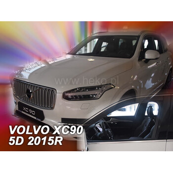 ΑΝΕΜ.31239 . VOLVO XC90 5D 2015+  ΖΕΥΓΑΡΙ ΑΝΕΜΟΘΡΑΥΣΤΕΣ ΑΥΤΟΚΙΝΗΤΟΥ ΑΠΟ ΕΥΚΑΜΠΤΟ ΦΙΜΕ ΠΛΑΣΤΙΚΟ HEKO - 2 ΤΕΜ.