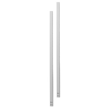 N98995 . ΠΛΑΙΝΕΣ ΚΟΛΩΝΕΣ 210cm ΑΣΗΜΙ ΜΕΤΑΛΛΙΚΕΣ 2ΤΕΜ. ΓΙΑ ΣΤΑΝΤ TYPE J
