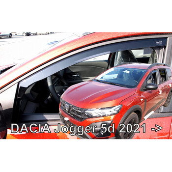 ΑΝΕΜ.SET13124 . DACIA JOGGER 5D 2021+ ΣΕΤ ΑΝΕΜΟΘΡΑΥΣΤΕΣ ΑΥΤΟΚΙΝΗΤΟΥ ΑΠΟ ΕΥΚΑΜΠΤΟ ΦΙΜΕ ΠΛΑΣΤΙΚΟ HEKO - 4 ΤΕΜ.