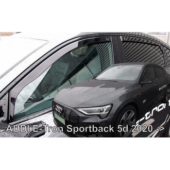 ΑΝΕΜ.SET10281 . AUDI E-TRON SPORTBACK 5D 2020+  ΣΕΤ ΑΝΕΜΟΘΡΑΥΣΤΕΣ ΑΥΤΟΚΙΝΗΤΟΥ ΑΠΟ ΕΥΚΑΜΠΤΟ ΦΙΜΕ ΠΛΑΣΤΙΚΟ HEKO - 4 ΤΕΜ.