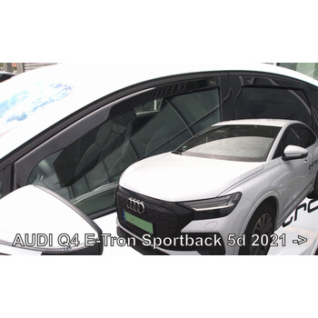 ΑΝΕΜ.SET10282 . AUDI Q4 E-TRON SPORTBACK 5D 2021+  ΣΕΤ ΑΝΕΜΟΘΡΑΥΣΤΕΣ ΑΥΤΟΚΙΝΗΤΟΥ ΑΠΟ ΕΥΚΑΜΠΤΟ ΦΙΜΕ ΠΛΑΣΤΙΚΟ HEKO - 4 ΤΕΜ.