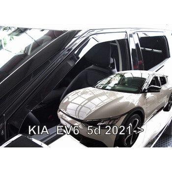 ΑΝΕΜ.SET20196 . KIA EV6 5D 2021+ ΣΕΤ ΑΝΕΜΟΘΡΑΥΣΤΕΣ ΑΥΤΟΚΙΝΗΤΟΥ ΑΠΟ ΕΥΚΑΜΠΤΟ ΦΙΜΕ ΠΛΑΣΤΙΚΟ HEKO - 4 ΤΕΜ.