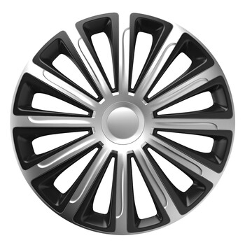6858/AM . ΤΑΣΙ 16" HUBCAP TREND SILVER BLACK - ΣΕΤ ΣΕ ΚΟΥΤΙ - 4 ΤΕΜ.