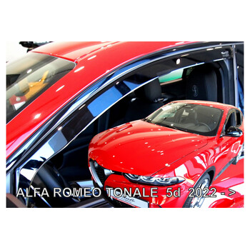 ΑΝΕΜ.10120 . ALFA ROMEO TONALE 5D 2020-  ΖΕΥΓΑΡΙ ΑΝΕΜΟΘΡΑΥΣΤΕΣ ΑΠΟ ΕΥΚΑΜΠΤΟ ΦΙΜΕ ΠΛΑΣΤΙΚΟ HEKO - 2 ΤΕΜ.