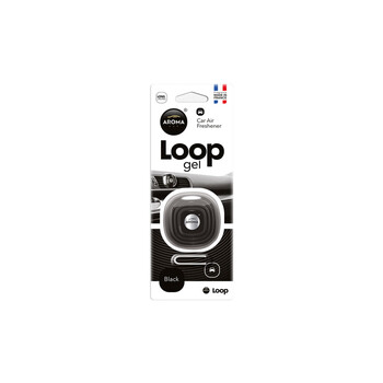 A63113/AM . ΑΡΩΜΑΤΙΚΟ ΑΕΡΑΓΩΓΟΥ AROMA CAR LOOP BLACK AMIO - 1 ΤΕΜ.