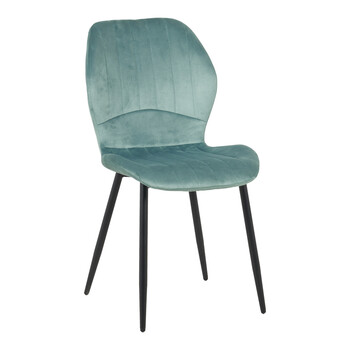 Καρέκλα Jelour pakoworld βελούδο σε φυστικί απόχρωση 46.5x60x84εκ 4 τμχ