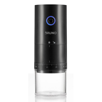 BRUNO BRN-0256 Ηλεκτρικός Μύλος Καφέ επαναφορτιζόμενος με 39 επίπεδα άλεσης, μαύρος