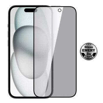 POWERTECH tempered glass Emery Private 5D TGC-0798 για iPhone 17, full glue