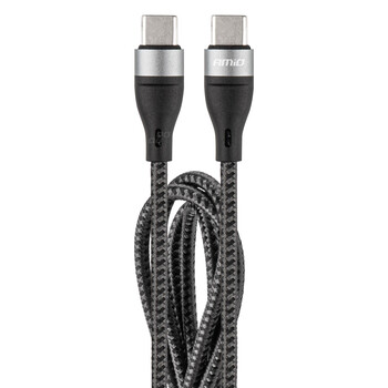 02930/AM . ΚΑΛΩΔΙΟ ΦΟΡΤΙΣΗΣ ΚΑΙ ΣΥΓΧΡΟΝΙΣΜΟΥ USB TYPE C 200cm 3.0A UC-18 AMIO - 1 ΤΕΜ.
