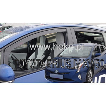 ΑΝΕΜ.SET29647 . TOYOTA PRIUS 5D 2016+ ΣΕΤ ΑΝΕΜΟΘΡΑΥΣΤΕΣ ΑΥΤΟΚΙΝΗΤΟΥ ΑΠΟ ΕΥΚΑΜΠΤΟ ΦΙΜΕ ΠΛΑΣΤΙΚΟ HEKO - 4 ΤΕΜ.