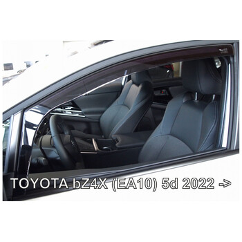 ΑΝΕΜ.29675 . TOYOTA BZ4X (EA10) 5D 2022+ - ΖΕΥΓΑΡΙ ΑΝΕΜΟΘΡΑΥΣΤΕΣ ΑΥΤΟΚΙΝΗΤΟΥ ΑΠΟ ΕΥΚΑΜΠΤΟ ΦΙΜΕ ΠΛΑΣΤΙΚΟ HEKO -  2 ΤΕΜ.