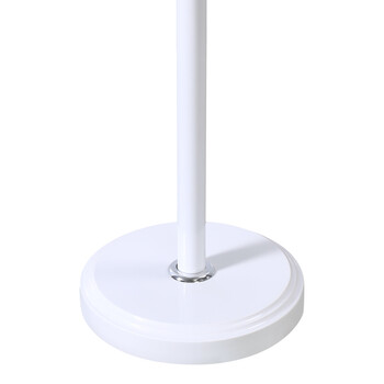 Καλόγερος Sinem pakoworld μέταλλο σε λευκή-φυσική απόχρωση Φ30x175εκ