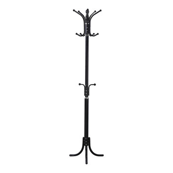 Καλόγερος Mendora pakoworld μέταλλο σε μαύρη απόχρωση 40x40x180εκ