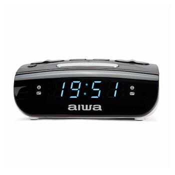 AIWA ALARM CLOCK WITH RADIO AM/FM BLACK